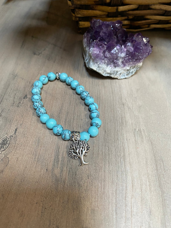 Turquoise Tree of Life Bracelet