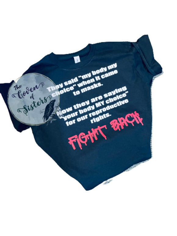 FIGHT BACK Shirt- tank- vneck