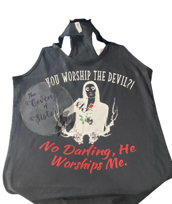 He Worships Me Hoodie -Sweatshirt - Long Sleeve