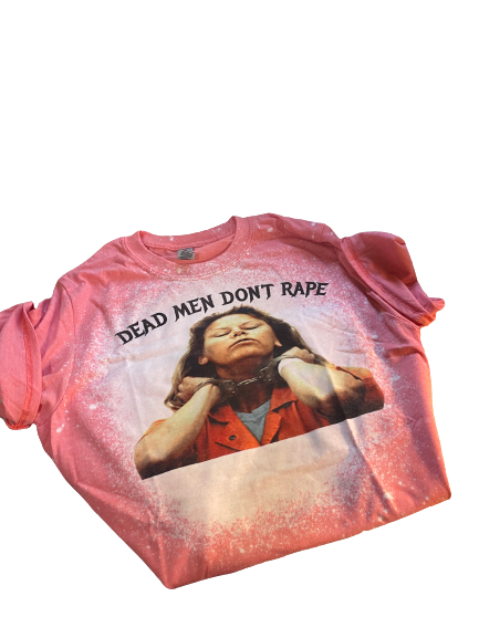 Dead Men Don’t Rape SMALL Coral Silk Shirt