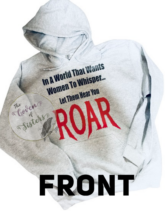 ROAR Hoodie -Sweatshirt - Long Sleeve PG Version and Non PG version