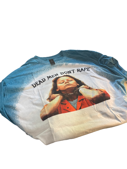 Dead Men Don’t Rape LARGE Galapagos Blue Shirt