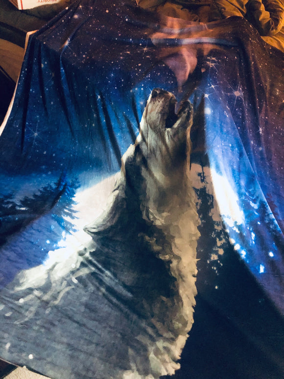 Howling at the Moon Blanket