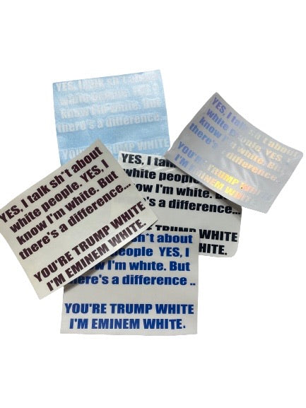 Eminem White CAR Decal